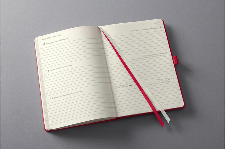 Immagine prodotto Sigel Agenda settimanale Conceptum 2022, 10,8 x 15,1 x 1,9 cm, rosso (A6, Copertina rigida, Tedesco, Francese, Inglese, Olandese)