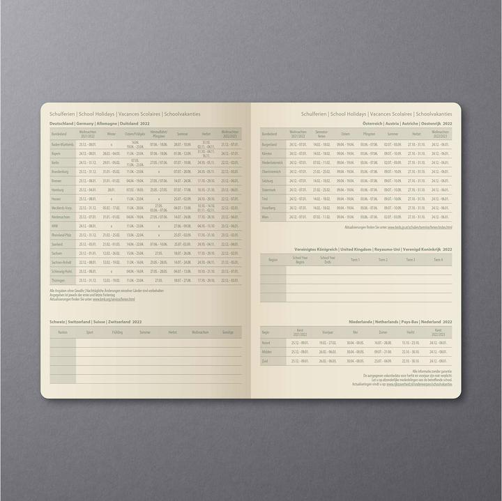 Immagine prodotto Sigel Agenda settimanale Conceptum 2022, 10,8 x 15,1 x 1,9 cm, rosso (A6, Copertina rigida, Tedesco, Francese, Inglese, Olandese)