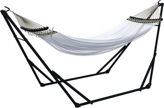 Produktbild Swisshandel24 Hängemattengestell, Hängestuhlgestell, Hängemattenständer mit Hängematte, Tragetasche, bis 120 Belas (120 kg)