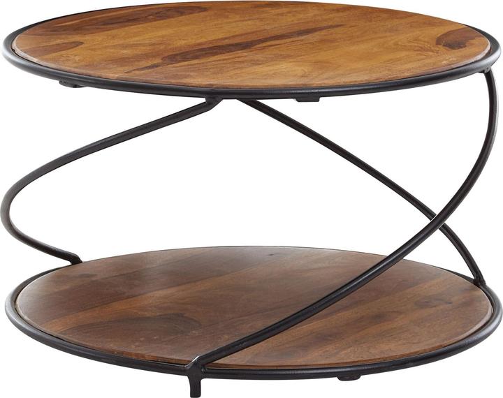 Produktbild FineBuy Couchtisch Sheesham Braun (58 x 58 x 35 cm)