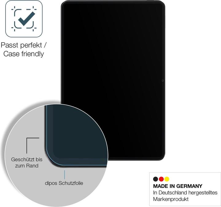 Produktbild Dipos Displayschutz Anti-Shock (2 Stück, Xiaomi Pad 6)