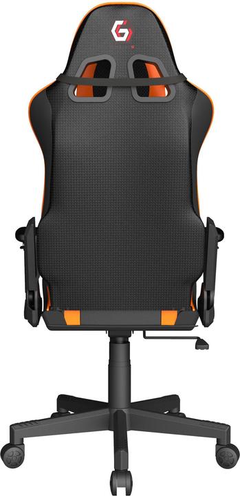 Actual product image Gembird GC-SCORPION-04X Gaming chair "SCORPION", black and orange, fabric chair with orange art...