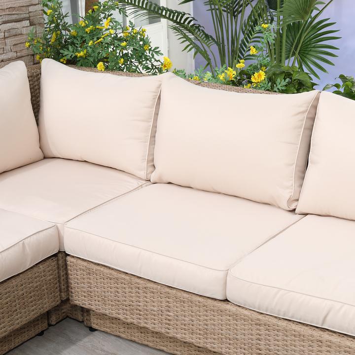 Produktbild Outsunny Luxus Polyrattan Loungeset