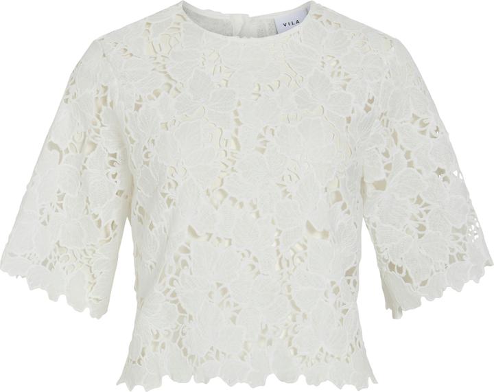 Image du produit Vila VIHYLDE Spitzen Kurzarmhemd (40)