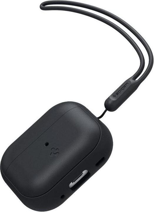 Actual product image Spigen SILICONE FIT STRAP Apple AIRPODS PRO 1 / 2 BLACK (Headphone bag)