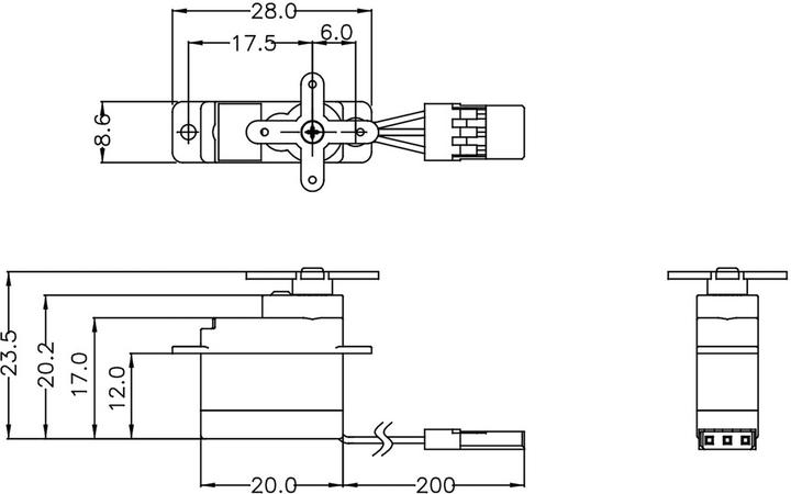 Produktbild Hitec Micro-Servo Servo HS-40 Analog
