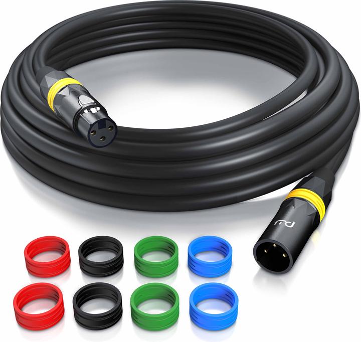 Actual product image Primewire XLR audio cable, XLR male to XLR female, NF audio cable, OFC copper, shielded, flexible (10 m, XLR)