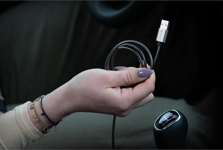 Image du produit Forcell Cable F-ENERGY Metal C234 cable USB A to Type C QC3.0 2,4A 12W 1 m silver (1 m)