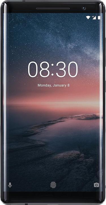 Nokia 8 Sirocco (128 Go, Noir, 5.50", SIM simple, 13 Mpx, 4G)