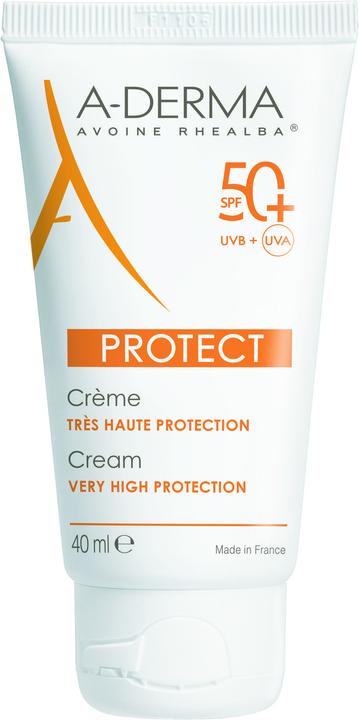 A-Derma PROTECT Creme SPF50+ (Sonnencreme Gesicht, SPF 50+, 40 ml, 59 g)