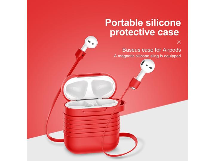 Produktbild Baseus Airpods Hülle Silikon Case (Kopfhörer Tasche)