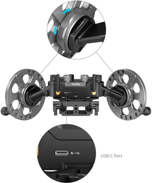 Actual product image SmallRig Gimbal Control Wheels für DJI RS Series, Detailfarbe (Gimbal remote control)