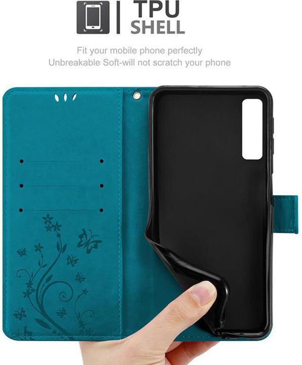 Image du produit Cadorabo Couverture du livre de fleurs (Samsung Galaxy A7 (2018))