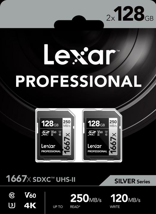 Immagine prodotto Lexar Professional (128 GB, SDXC, U3, UHS-II)