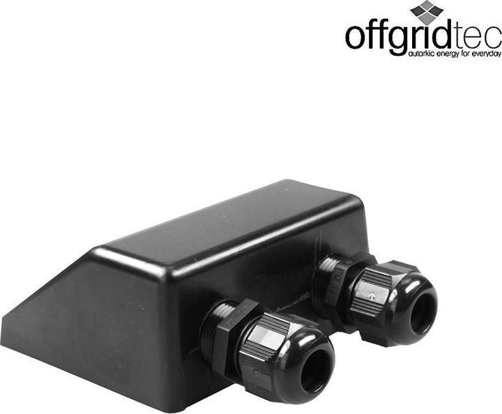 Image du produit Offgridtec Traversée de toit 2 fois Heavy noir pour diamètre de câble 3-12mm