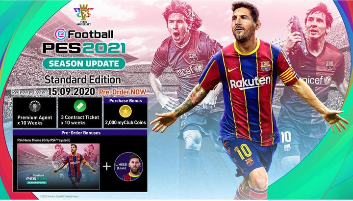 Actual product image Konami eFootball PES 2021 Season Update (PS4, Multilingual)
