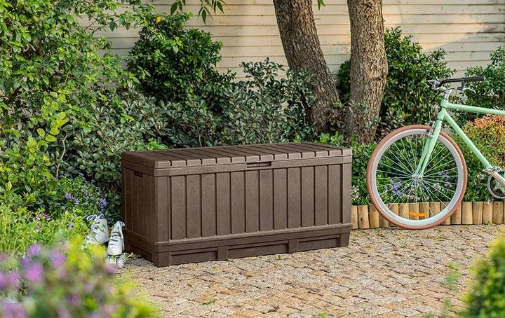 Immagine prodotto Keter Kentwood Armadietto portaoggetti Rettangolare Legno Marrone (350 l)