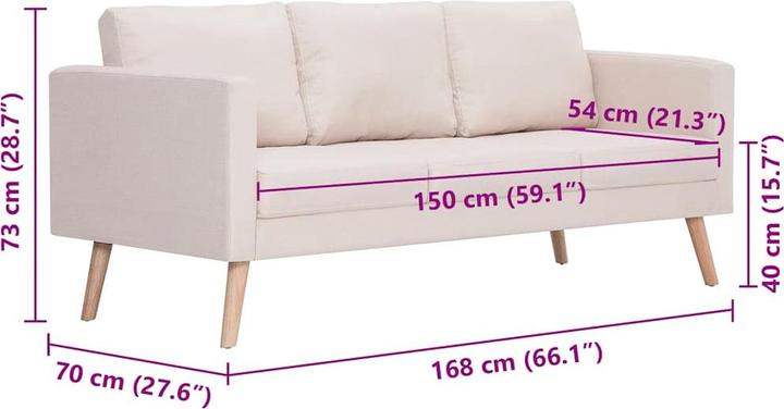 Actual product image VidaXL Canda (2 person sofa)