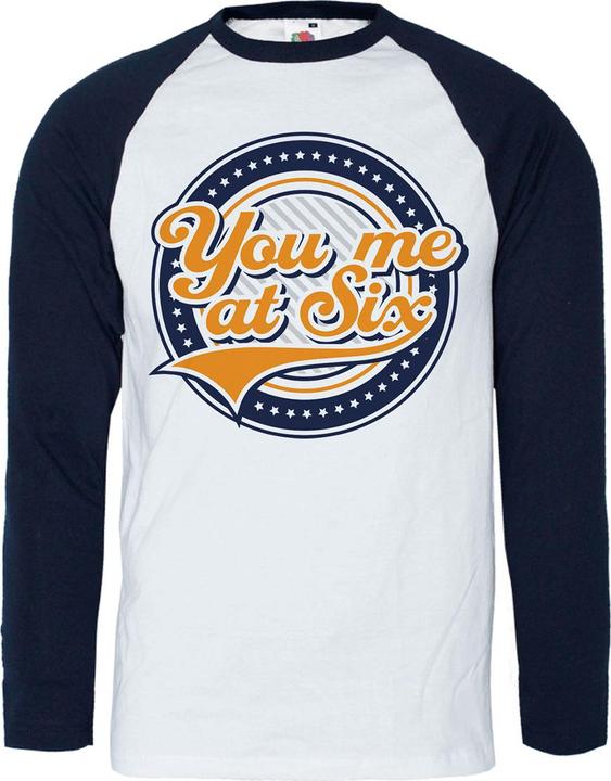 You Me At Six Erwachsene Wappen Baumwolle Raglan TShirt (XL)