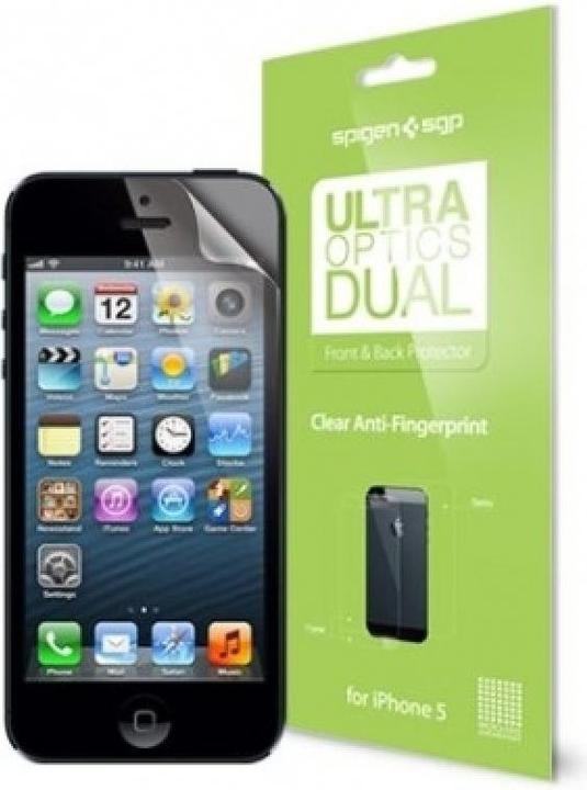 Spigen Steinheil iPhone SE 5S SGP Anti Fingerprint Schutzfolie Vorne & Rückseite (1 Stück, Apple iPhone SE)