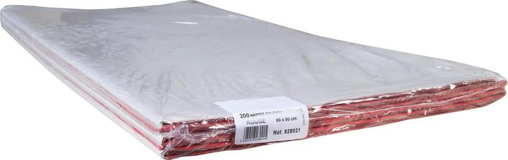 Produktbild PROnappe PRO nappe Tischdecke 200 Stück, 80 cm x 0.8 m, Rot (80 x 80 cm)