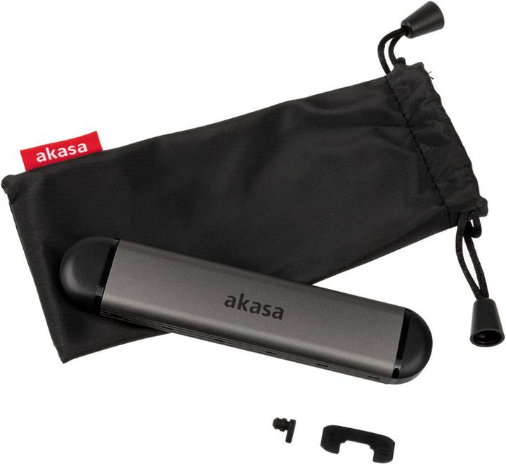 Produktbild Akasa externes M.2 NVMe Gehäuse, USB 3.1, Aluminium (M.2)