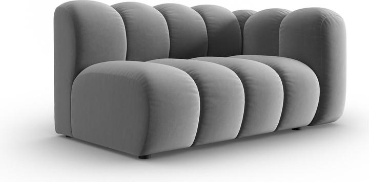 Actual product image Micadoni Velvet Right Modular Sofa, "Lupine", 2 Seats, 145x95x70Made in Europe (2 person sofa, 3-seater, 4-seater)
