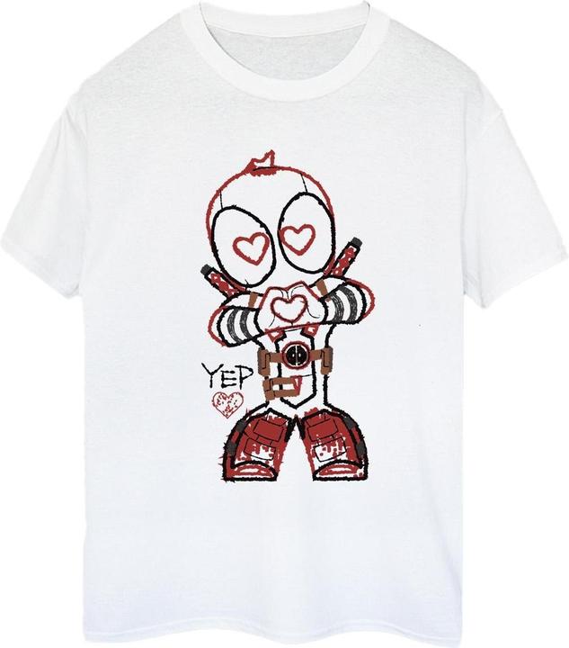 Deadpool Love Beam Line TShirt (XL)