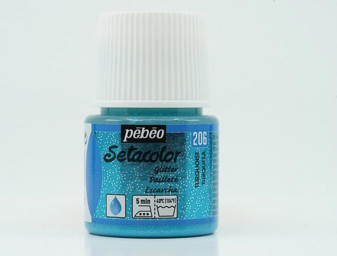 Actual product image Pebeo Setacolor Light Fabrics (Turquoise, 45 ml)
