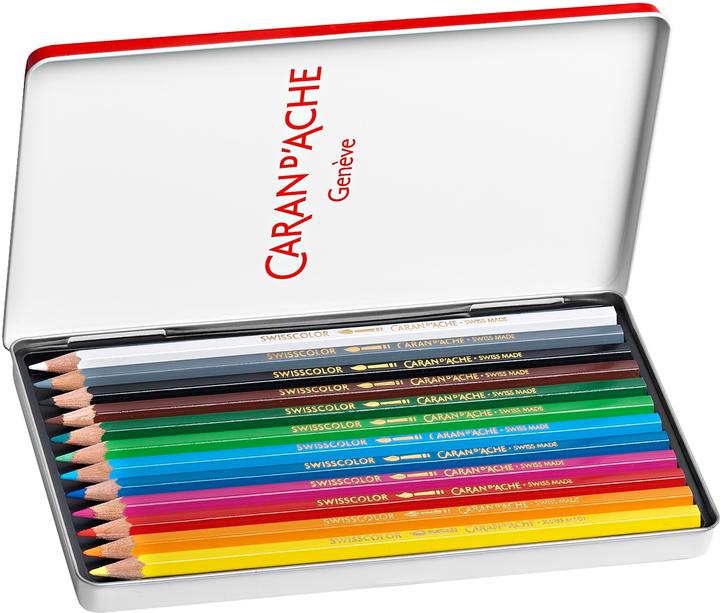 Actual product image Caran d'Ache Colored pencils (Multicoloured, 12 x)
