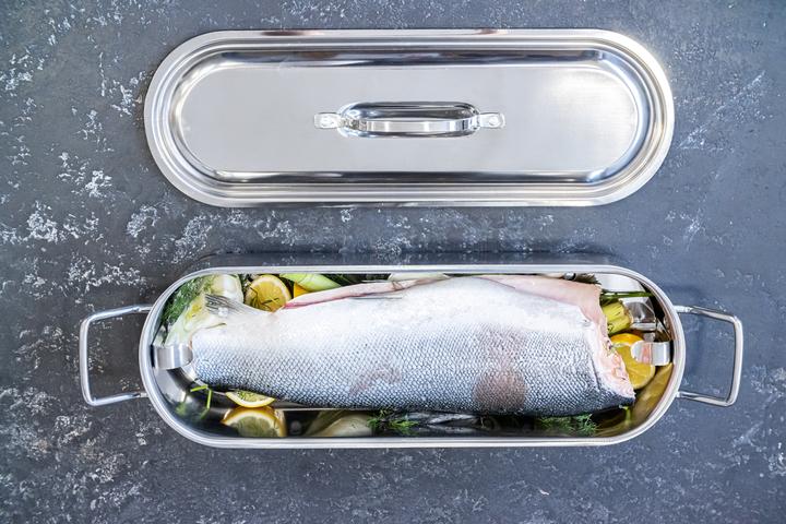 Produktbild Kitchen Craft Fisch-Dünster (Dampfkochtopf, Edelstahl)