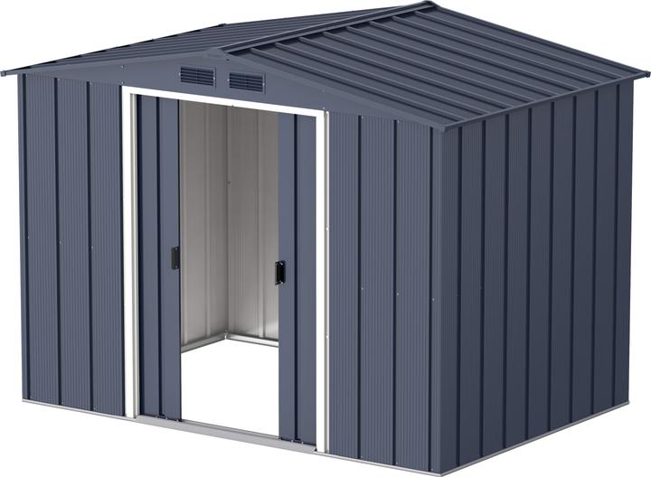 Tepro Eco 8x6 shed, anthracite/white