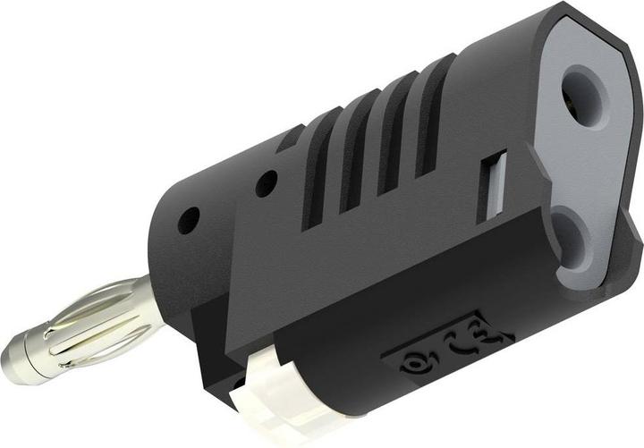 Actual product image Electro PJP 1087-CD1-N Banana plug Male, straight Pin-Ø: 4 mm Black 1 pc.
