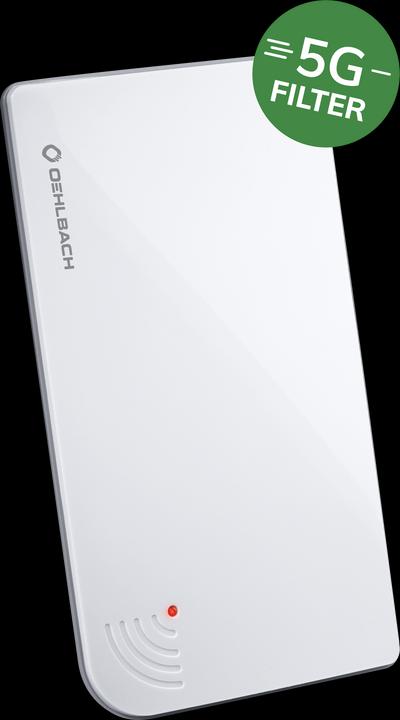 Oehlbach Antenne omnidirectionnelle Scope vision 5G pour DVB-T2 avec filtre 5G (Antenne plate, DVB-T / -T2)