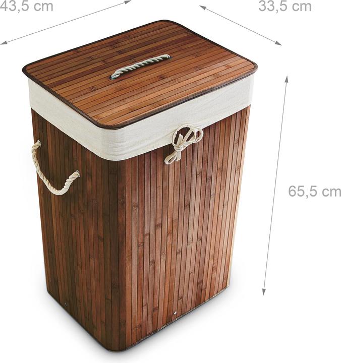 Image du produit Relaxdays Panier à linge rectangle (83 l)