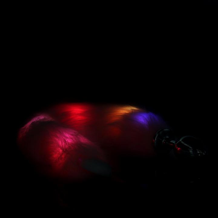 Immagine prodotto Ouch! Coda di volpe illuminata con spinotto anale in metallo