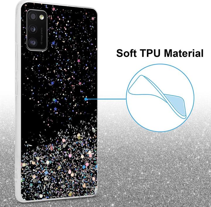 Actual product image Cadorabo TPU cover sparkling glitter (Samsung Galaxy A41)