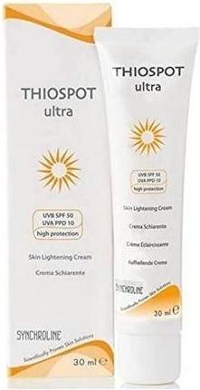 Actual product image Synchroline Thiospot Ultra (Suntan cream, SPF 50, 30 ml)