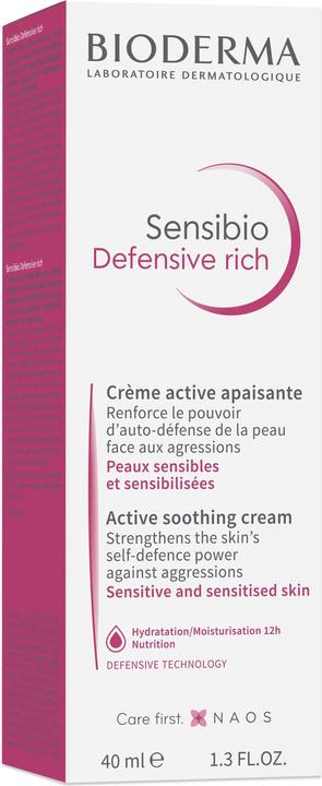 Actual product image Bioderma Sensibio Defensive Rich (40 ml, 24h cream)