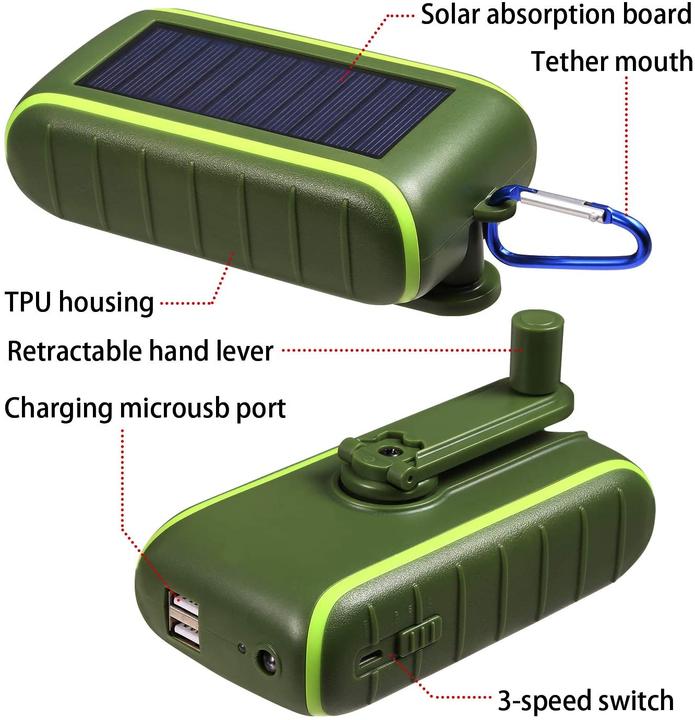Immagine prodotto Cxyp Caricabatterie solare (10000 mAh)
