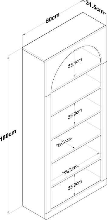 Produktbild Skye Decor Walter (80 x 31.5 x 180 cm)