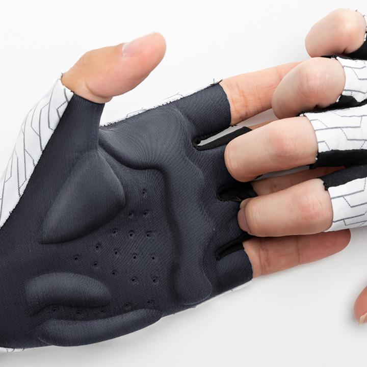 Actual product image Rockbros MTB cycling gloves size: XL - white and black (XL)