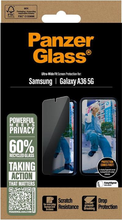 Produktbild PanzerGlass Privacy Screen (1 Stück, Samsung Galaxy A36)