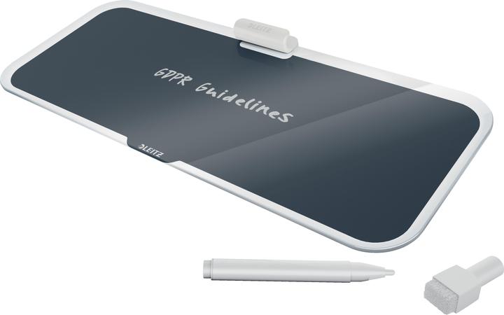 Produktbild Leitz Glassboard Desktop-Memoboard Grau (38 x 15 cm)