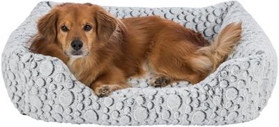 Image du produit Trixie Mila lit, square, peluche, 80 × 60 cm, blanc-gris (Chien)