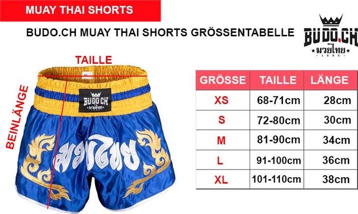 Produktbild Budo.ch Muay Thai Shorts "King" (XS)