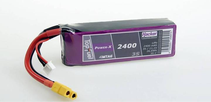 Actual product image Hacker LiPo Pack TF Power-X 2400-3S MTAG (11.10 V, 2400 mAh)