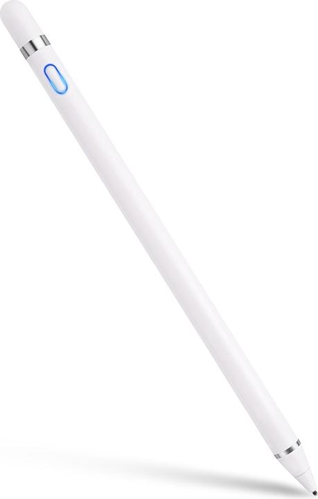 Immagine prodotto Avizar Penna per smartphone/tablet/PC touchscreen, punta fine, alluminio - Bianco