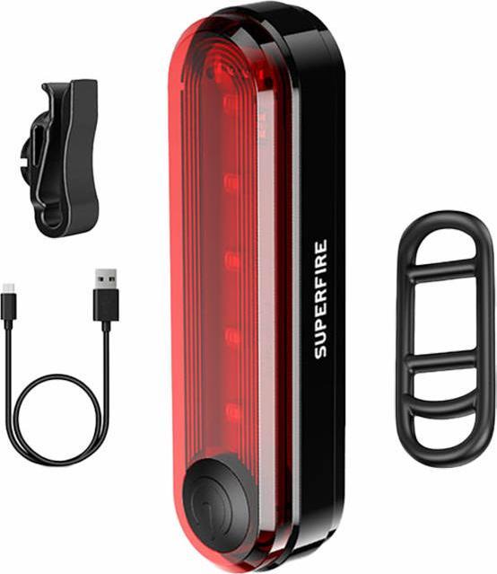 Produktbild Superfire Rear bike light BTL01, USB, 230mAh