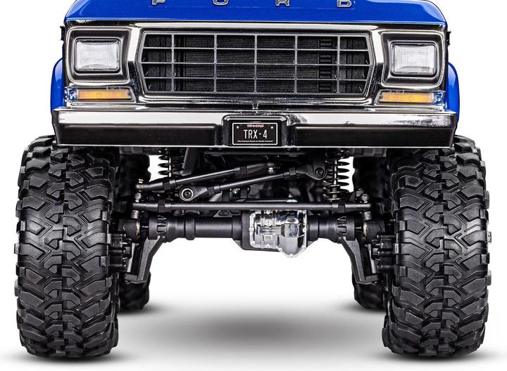 Immagine prodotto Traxxas TRX-4 79 Ford F150 High-Trail 1/10 Crawler RTR blu spazzolato, senza batteria e caricatore (RTR pronto all'uso)